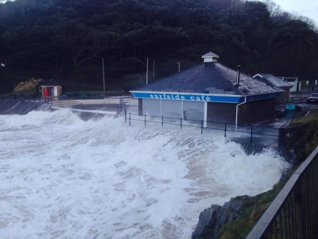 Caswell Bay cafe, south Wales. 