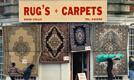 Rug?s and Carpets shop, Cardiff, Wales, UK