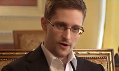 Edward Snowden in his interview with the German TV station ARD, which was broadcast on 26 January.