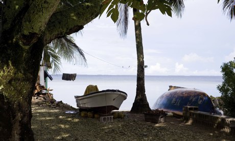 Boats in the Marshall Islands, where José Ivan finally landed after 16 months adrift in the Pacific
