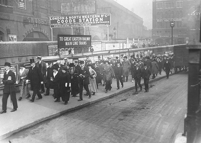 Before the war: Railway Travellers