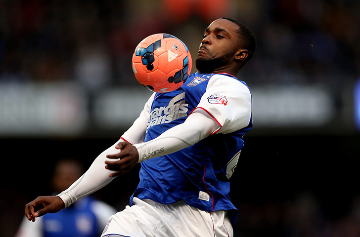 FA CUP THIRD ROUND: Sylvan Ebanks-Blake of Ipswich controls the ball