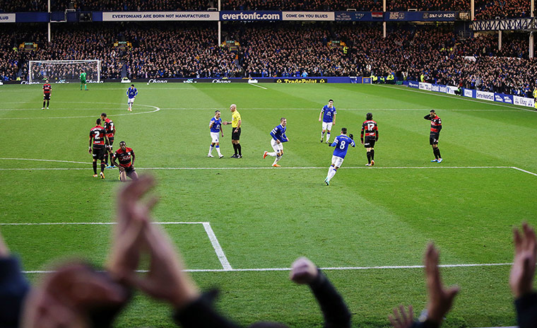 FA CUP THIRD ROUND: Ross Barkley celebrates