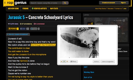 Music fans can find Rap Genius' annotated lyrics on Google again.