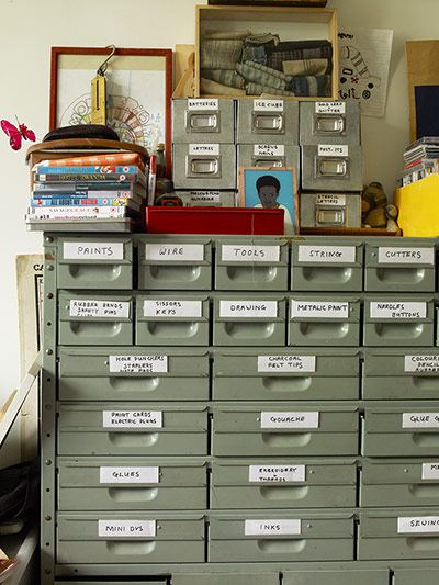 Homes - Hollicks House: filing cabinets in house