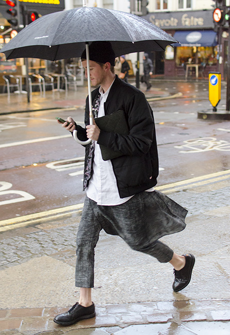 Street style at London Collections: Men AW 14 shows.
