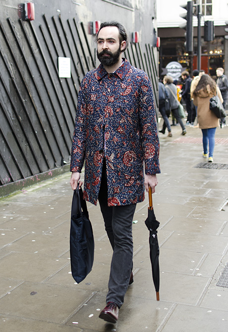 Street style at London Collections: Men AW 14 shows.