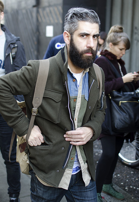 Street style at London Collections: Men AW 14 shows.