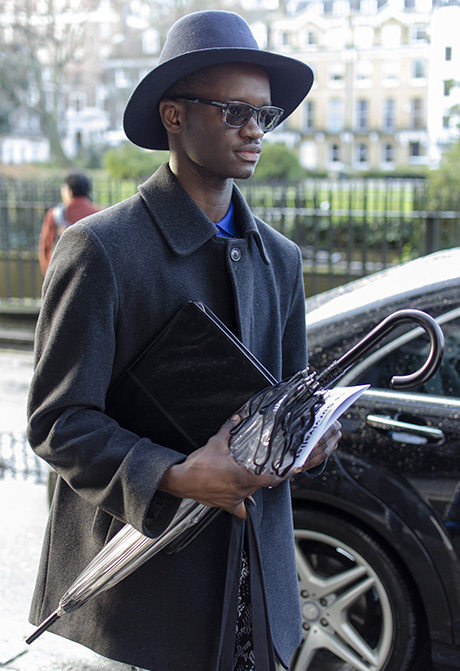 Street style at London Collections: Men AW 14 shows.