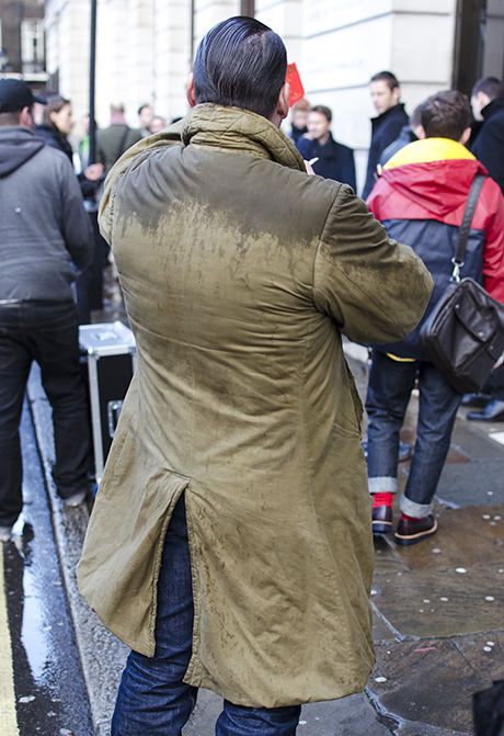 Street style at London Collections: Men AW 14 shows.