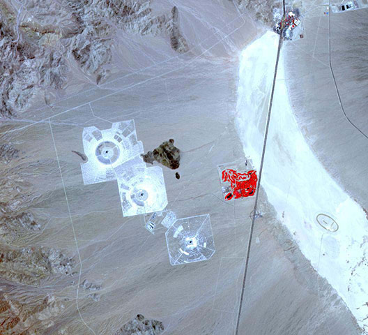 Month in Space: Solar plant in southern California's Mojave Desert 