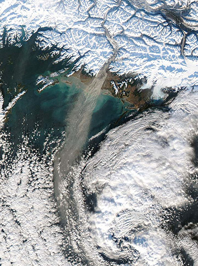 Month in Space: Dust storm in Alaska