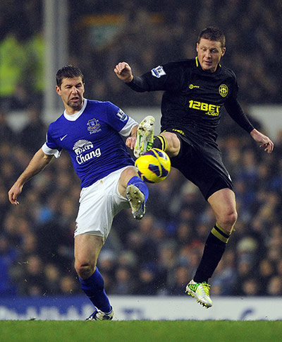 Hitzlsperger: Everton v Wigan Athletic - Premier League