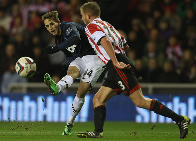 Sunderland versus Utd: Adnan Januzaj
