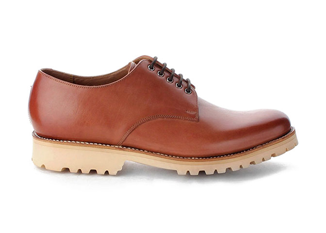Mens shoes: Men's shoes - tan lace-ups by Grenson