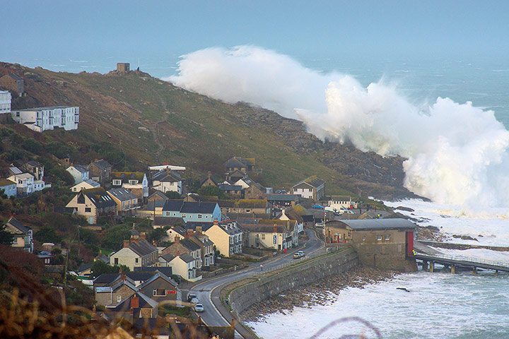 Stormy weather: Sennen Cove, Cornwall