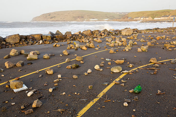 Stormy weather: Huge Storm Waves Batter Cumbrian Coast