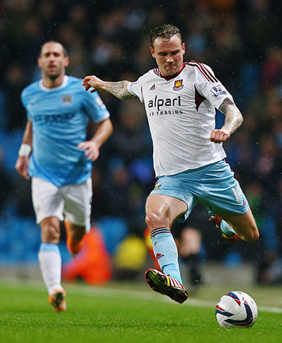 Man City v West Ham Utd: West Ham's Matthew Taylor