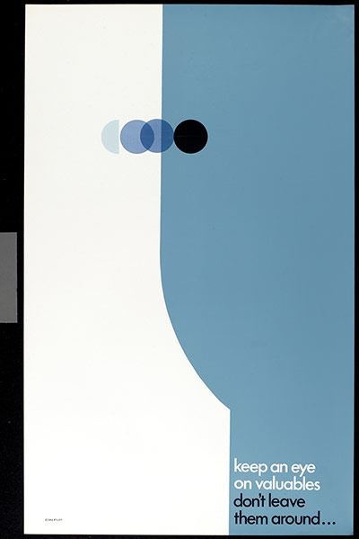 Tom Eckersley: Tom Eckersley Theft advice poster