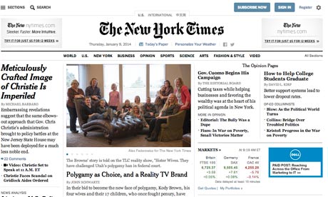 New York Times website redesign
