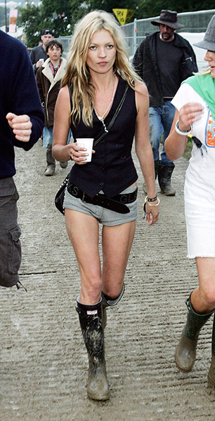 10 best: Kate Moss at Glastonbury Music Festival in 2005