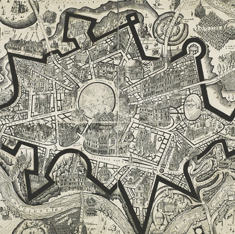 A detail from Grayson Perry's A Map Of Days, 2013 (etching)