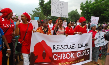 Protest in Abuja with Oby Ezekwesili