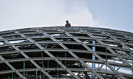 A construction site in Guangzhou, China