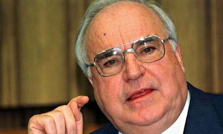 Former German chancellor Helmut Kohl