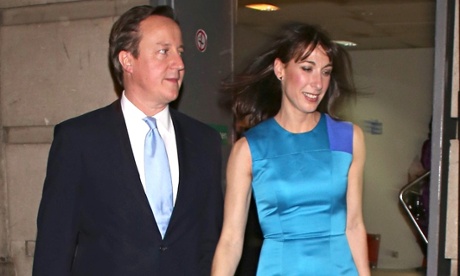 David and Samantha Cameron at the Conservative party black and white ball
