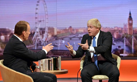 Boris Johnson on the Andrew Marr Show