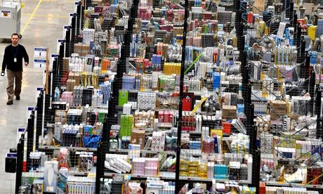 Fulfilment centre for online retail giant Amazon in Peterborough, central England