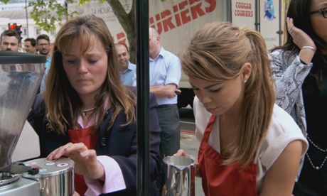 Selling out … Lindsay Booth and Lauren Riley