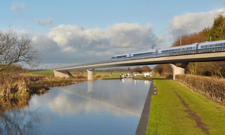 The Birmingham and Fazeley viaduct, part of the proposed route for the HS2 high speed rail scheme.