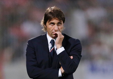 Antonio Conte doesn't look too convinced but Italy still lead in Malta.