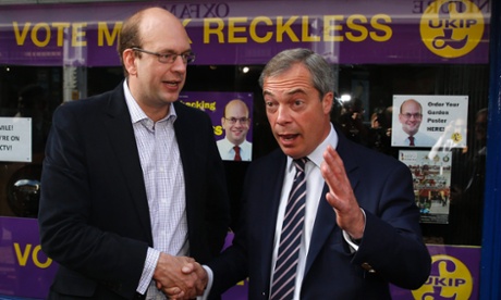 Mark Reckless (left) with the Ukip leader, Nigel Farage