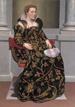 Isotta Brembati, c.1555, by Giovanni Battista Moroni