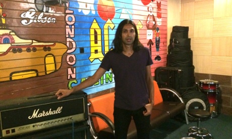 Arun Ghosh at Vox rehearsal space in Wuhan 