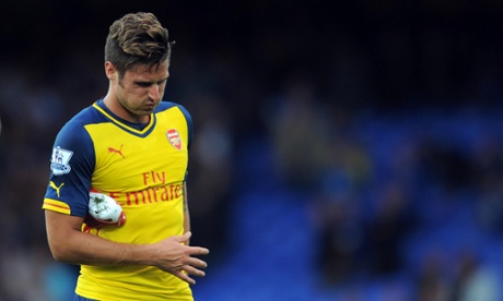 Olivier Giroud is one of a long list of players currently injured at Arsenal.