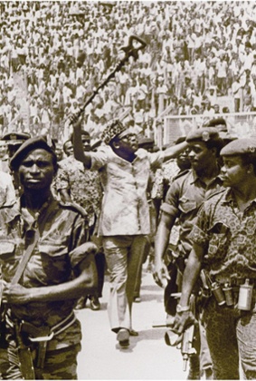 President Mobutu Sese Seko in 1977.
