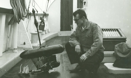 Copenhagen: Manfred Burmeister with underwater scooter