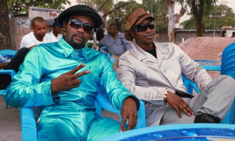 Flamboyant dressers in modern-day Kinshasa
