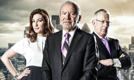 The Apprentice's Karren Brady, Lord Sugar and Nick Hewer: 'more insufferable with each passing year'.
