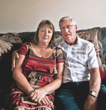 Danny Fitzsimons' father Eric and stepmother Liz