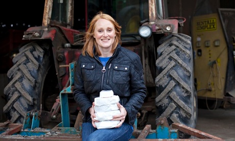 NEFF: Claire Burt with a selection of her cheeses