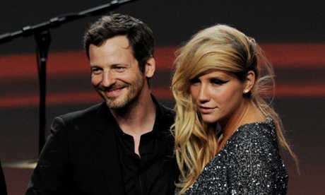 Dr Luke and Kesha pose onstage at the ASCAP pop music awards in 2011.