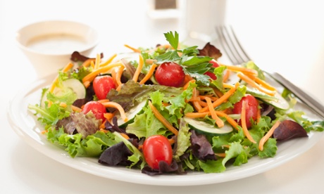 Fresh salad on a plate.