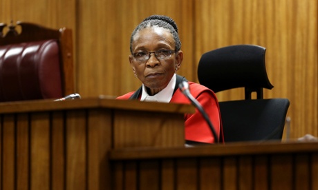 South African Judge Thokozile Masipa listens to proceedings.