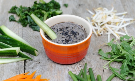 recipe swap seeds Black sesame seeds and peanut sauce with steamed veg