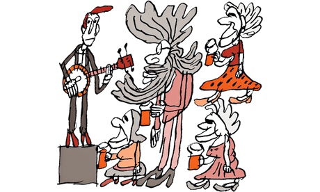 Benoit Jacques illustration for Tim Dowling column on making a music video